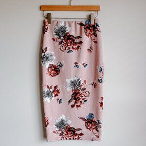Windsor Floral Bodycon Midi Skirt